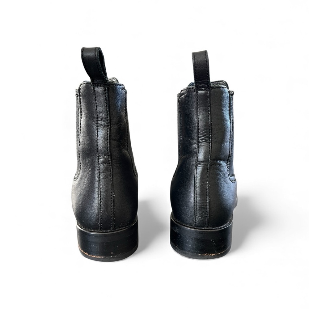Thursday Boot Company Black Leather Ankle Chelsea Boot Block Heel Womens 6.5 - Picture 9 of 12
